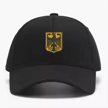 Kappe mit Deutschland  Stickerei  Wappen