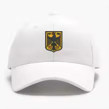 Kappe mit Deutschland  Stickerei  Wappen